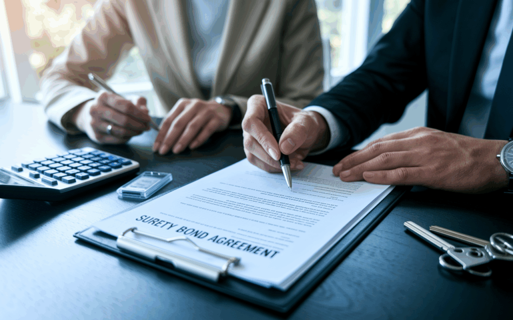 A co-signer and bail bond agent
