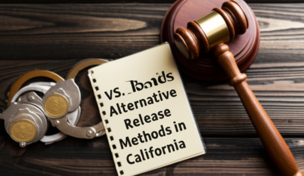 CA bail bonds vs alternative release: costs, options, freedom, jail, court.