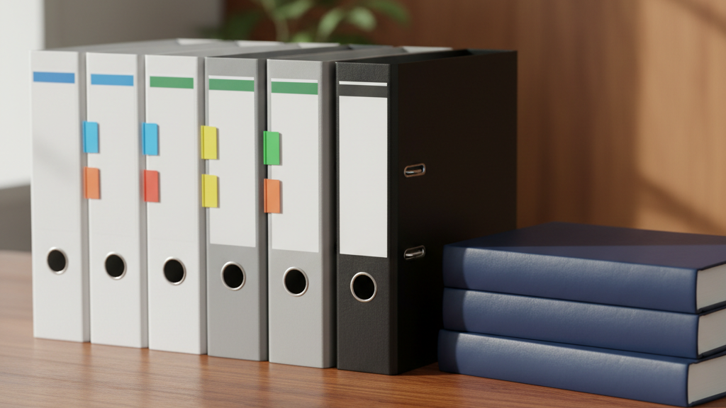 Organized legal resources and binders symbolizing steps to handle legal cases and warrants