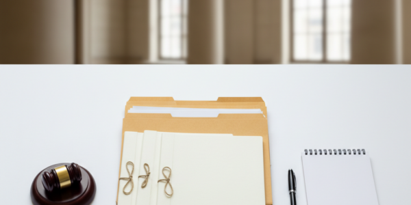 Legal case files and tools representing steps to resolve open warrants